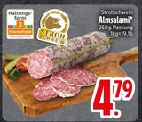Stroh im EDEKA Prospekt Almsalami von STROH SCHWEIN im aktuellen EDEKA Prospekt für 4,79 €