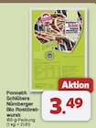 Nürnberger Bio Rostbratwurst im Angebot bei famila Nordwest in Lingen Nürnberger Bio Rostbratwurst Angebote von Ponnath Schlüters bei famila Nordwest Lingen für 3,49 €