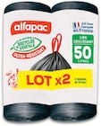 Sac poubelle lien coulissant ultra-résistant 50L 2 x 10 - ALFAPAC dans le catalogue Intermarché Hyper