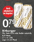 Aktuelle Bitburger Angebote bei TOP Getränke in Gütersloh Aktuelles Pils, Herb 0,0% oder Radler naturtrüb Angebot bei TOP Getränke in Gütersloh ab 0,79 €