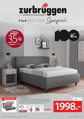 Aktueller Zurbrüggen Prospekt mit Bett, "RUF BETTEN SPEZIAL", Seite 1