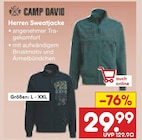 Herren Sweatjacke im Angebot bei Netto Marken-Discount in Herford Herren Sweatjacke Angebote von Camp David bei Netto Marken-Discount Herford für 29,99 €