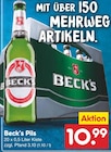 Aktuelles Beck's Pils Angebot bei Netto Marken-Discount in Cottbus ab 10,99 €