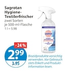 Hygiene-Textilerfrischer im V-Markt Prospekt Hygiene-Textilerfrischer von Sagratan im aktuellen V-Markt Prospekt für 2,99 €