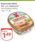 Tee- oder Leberwurst im Angebot bei GLOBUS in Rodgau Tee- oder Leberwurst Angebote von Rügenwalder Mühle bei GLOBUS Rodgau für 1,49 €