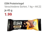 Proteinriegel im Angebot bei GLOBUS in Rostock Proteinriegel Angebote von ESN bei GLOBUS Rostock für 1,99 €