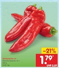 Spitzpaprika rot für 1,79 € bei Netto Marken-Discount im Angebot Spitzpaprika rot im aktuellen Netto Marken-Discount Prospekt