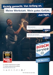 Bosch Car Service Prospekt für Friedrichsdorf mit 22 Seiten Bosch Car Service Prospekt "Richtig gemacht. Von Anfang an. Meine Werkstatt. Mein gutes Gefühl. Just Right." für Friedrichsdorf, 22 Seiten, 26.09.2026 - 07.11.2026