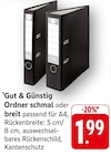 EDEKA Bahnstock - Ordner schmal Angebot im Prospekt Ordner schmal bei EDEKA im Bahnstock Prospekt für 1,99 €
