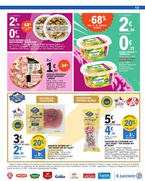 Prix et réduction Saucisson dans le prospectus E.Leclerc en cours Offre Saucisson dans le catalogue E.Leclerc du moment à la page 15