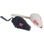 Promo Jouet Chat - Flamingo lot de 2 Souris Blanc et noir - 5 cm à 2,99 € dans le catalogue Médor et Compagnie à Tours