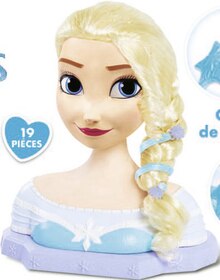 Tête à coiffer deluxe Elsa - Géant Casino à Boulogne-Billancourt Tête à coiffer deluxe Elsa en promo chez Géant Casino Boulogne-Billancourt à 44,90 €