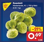 Rosenkohl bei Netto Marken-Discount im Dietzenbach Prospekt für 0,69 €