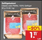 Geflügelsalami Angebote bei Netto Marken-Discount Rastatt für 1,11 €