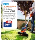 20-V-Akku-Trimmer LT C25 von Yard Force im aktuellen ALDI Nord Prospekt für 59,99 €
