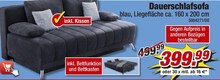 Dauerschlafsofa bei POCO in Hamburg Dauerschlafsofa im Angebot bei POCO Hamburg für 399,99 €