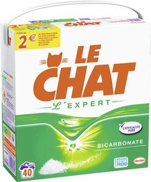 Lessive poudre Bicarbonate L’Expert - Géant Casino à Suresnes Lessive poudre Bicarbonate L’Expert en promo chez Géant Casino Suresnes à 10,03 €