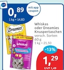 Knuspertaschen von Whiskas im aktuellen budni Prospekt