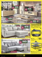 Aktueller BRAUN Möbel-Center Prospekt mit Couch, "JUBILÄUMS SSV", Seite 4