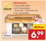 Aktuelles LED Teelichte Angebot bei Netto Marken-Discount in Mönchengladbach ab 6,99 €