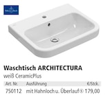 Waschtisch ARCHITECTURA von Villeroy & Boch im aktuellen Holz Possling Prospekt