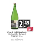 Hieber - Markgräfler Gutedel trocken Q.W. Angebot im Prospekt Markgräfler Gutedel trocken Q.W. bei Hieber im Prospekt "" für 2,49 €