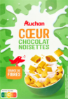 CÉRÉALES COEUR CHOCOLAT NOISETTES AUCHAN - AUCHAN à 2,05 € dans le catalogue Auchan Hypermarché
