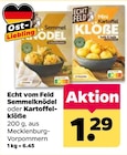 Semmelknödel oder Kartoffelklöße von Echt vom Feld für 1,29 € bei Netto mit dem Scottie im Angebot Semmelknödel oder Kartoffelklöße von Echt vom Feld im aktuellen Netto mit dem Scottie Prospekt