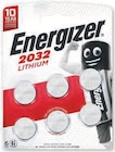 Piles bouton lithium CR2032 x 6 - Energizer dans le catalogue Super U