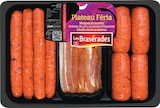Plateau féria : merguez au taureau + chorizo au taureau + poitrine de porc au piment d'espelette - LES BRASÉRADES en promo à 5,99 € chez Intermarché Super Plateau féria : merguez au taureau + chorizo au taureau + poitrine de porc au piment d'espelette - LES BRASÉRADES dans le catalogue Intermarché Super