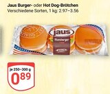 Aktuelles Burger-Brötchen Angebot bei GLOBUS in Jena ab 0,89 €