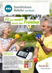 Aktueller Sanitätshaus Behsler am Markt Prospekt mit Blutdruckmessgerät, "Fit und mobil durch den Frühling", Seite 1