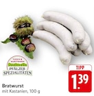 Bratwurst Angebote von Pfälzer Spezialitäten bei E center Bruchsal für 1,39 €
