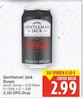 Gentleman Jack Dosen Angebote von Jack Daniel's bei E center Falkensee für 2,99 €