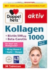 Kollagen 1000 + Biotin + Beta Carotin von Doppelherz für 5,59 € bei Rossmann im Angebot Kollagen 1000 + Biotin + Beta Carotin von Doppelherz im aktuellen Rossmann Prospekt