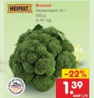 Kohl im Netto Marken-Discount Prospekt Broccoli von HEIMAT im aktuellen Netto Marken-Discount Prospekt für 1,39 €
