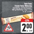 Frischer Butter Blätterteig Angebote von Tante Fanny bei EDEKA Görlitz für 2,00 €