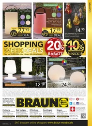 Lampe Angebot im aktuellen BRAUN Möbel-Center Prospekt auf Seite 12