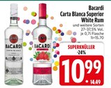 Carta Blanca Superior White Rum von Bacardi im aktuellen EDEKA Prospekt für 10,99 €