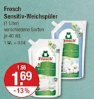 Weichspüler im V-Markt Prospekt Sensitiv-Weichspüler Mandelmilch von Frosch im aktuellen V-Markt Prospekt für 1,69 €