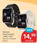 Smartwatch SWC-156 im budni Prospekt Smartwatch SWC-156 von Denver im aktuellen budni Prospekt für 14,99 €