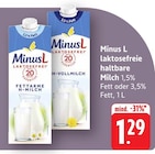 Laktosefreie haltbare Milch 1,5% Fett im Angebot bei E center in Göppingen Laktosefreie haltbare Milch 1,5% Fett Angebote von Minus L bei E center Göppingen für 1,29 €