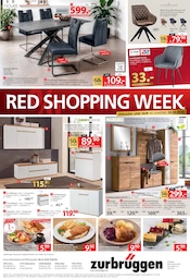 Sideboard im Zurbrüggen Prospekt in Mülheim Aktueller Zurbrüggen Prospekt mit Sideboard, "RED SHOPPING WEEK", Seite 16