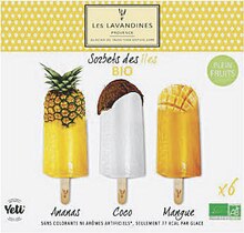 Sorbets des Iles bio glacés - Géant Casino à Neuilly-sur-Seine Sorbets des Iles bio glacés en promo chez Géant Casino Neuilly-sur-Seine à 3,30 €