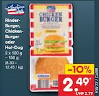 Rinder-Burger, Chicken-Burger oder Hot-Dog im Angebot bei Netto Marken-Discount in Dessau-Roßlau Rinder-Burger, Chicken-Burger oder Hot-Dog Angebote von American Style bei Netto Marken-Discount Dessau-Roßlau für 2,49 €
