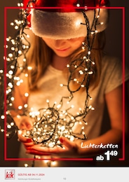 KiK LED-Weihnachtslichterketten im Prospekt 