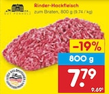 Rinder-Hackfleisch bei Netto Marken-Discount im Schwabach Prospekt für 7,79 €