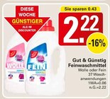 Feinwaschmittel Angebote von Gut & Günstig bei WEZ Bad Oeynhausen für 2,22 €