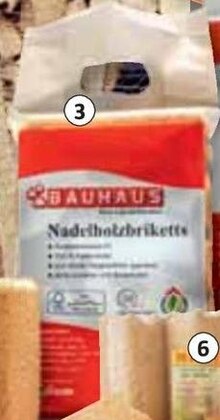 Nadelholz Briketts*¹ bei BAUHAUS in Melle Nadelholz Briketts*¹ im Angebot bei BAUHAUS Melle für 1,95 €