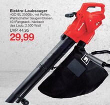Jawoll Elsenfeld - Elektro-Laubsauger Elektro-Laubsauger Angebot bei Jawoll Elsenfeld im Prospekt "Aktuelle Angebote"